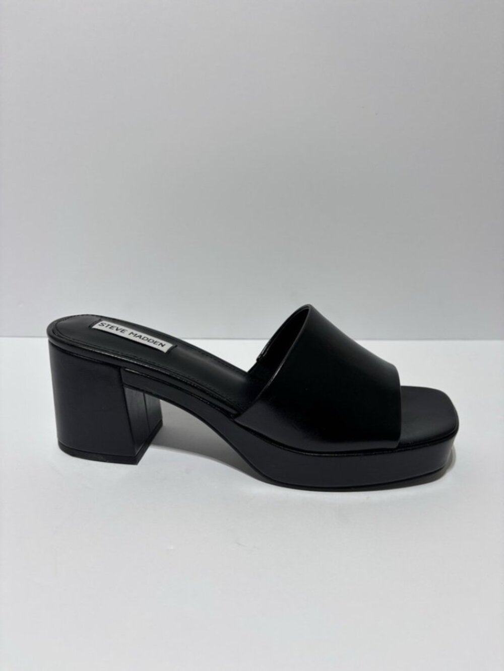 Steve Madden Women’s Islah Block Heel Sandals Black, Size 11 M